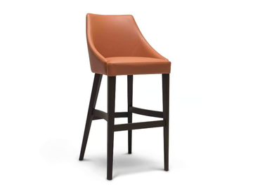 EDGAR 269 - High upholstered fabric stool by Origins 1971 - view 2